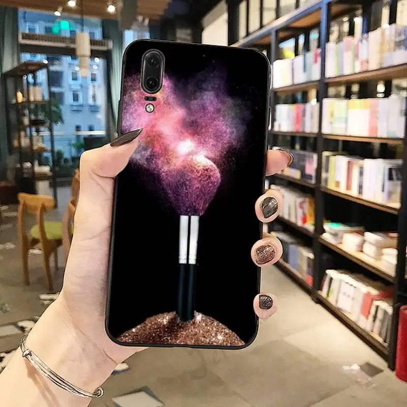 

Girl's makeup brush painting beautiful pattern Phone Case For Huawei honor Mate P 10 20 30 40 Pro 10i 9 10 20 8 x Lite