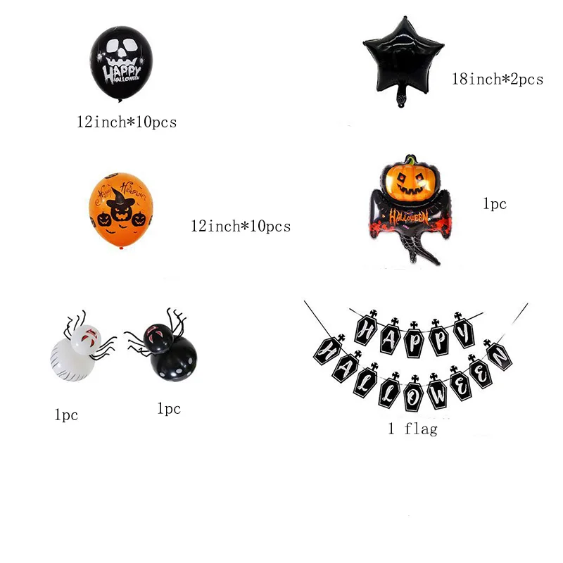 

Halloween Balloons Decoration Festival Aluminum Foil Halloween Party Balloon