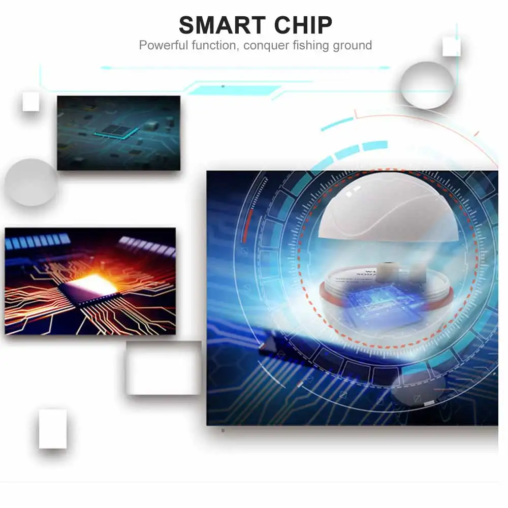 Продажа Эхолот-рыболокатор Erchang, беспроводной портативный 3D эхолот, водонепроницаемость 60 м, глубина обнаружения