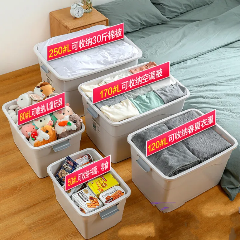 Толстый очень большой пластиковый ящик для хранения домашний декор одежды