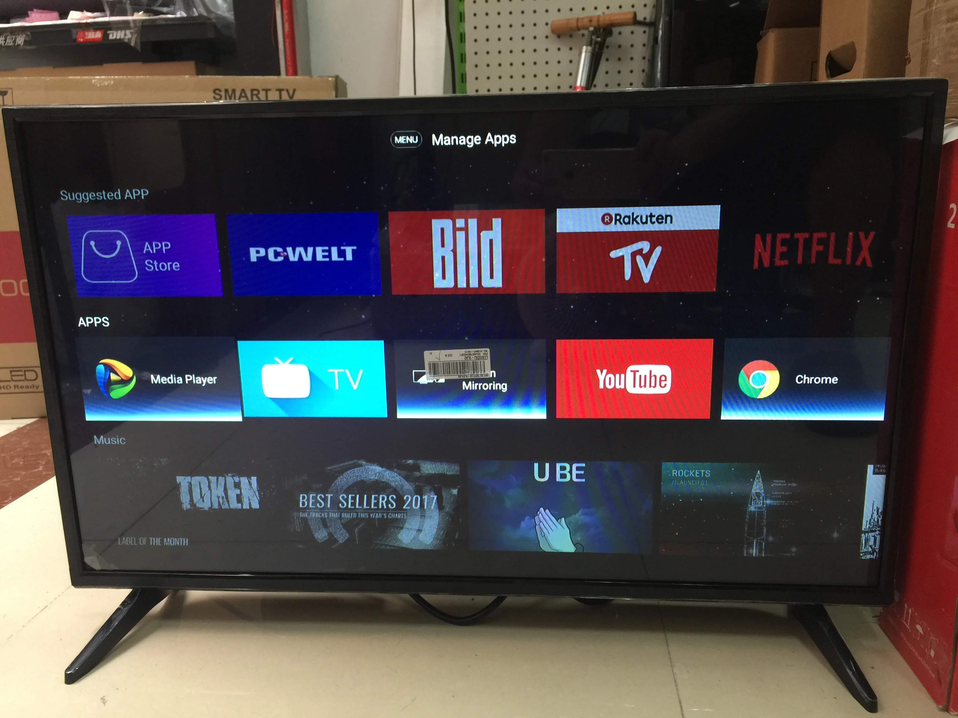 Ip TV 22 24 26 28 32 дюйма Wifi ОС Android 7.1.1 Ram 1 Гб ROM 4 интернет светодиодный телевизор |