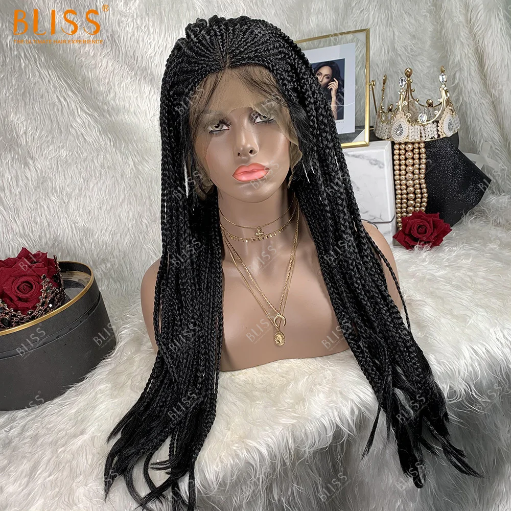 Плетеные длинные парики BLISS без клея 13x4 кружевные Передние Синтетические
