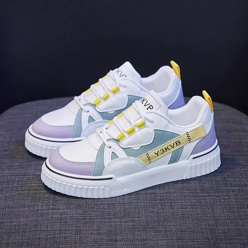 

Latest Spring Autumn White Shoes Women Platform Shoes Woman Fashion Sneakers High Quality PU Casual Shoes Ladies Shoes Loafers