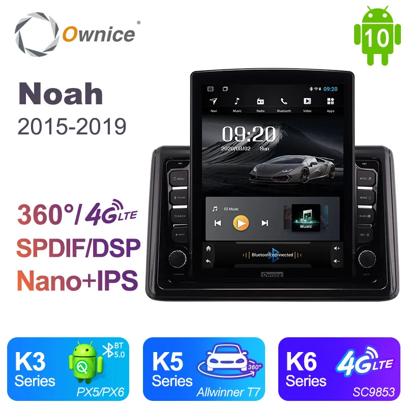 

Android 10.0 Ownice Autoradio 2 Din for Toyota Noah 2015 - 2019 Car Radio Auto GPS Navigation Multimedia DSP 360 Panorama 4G LTE