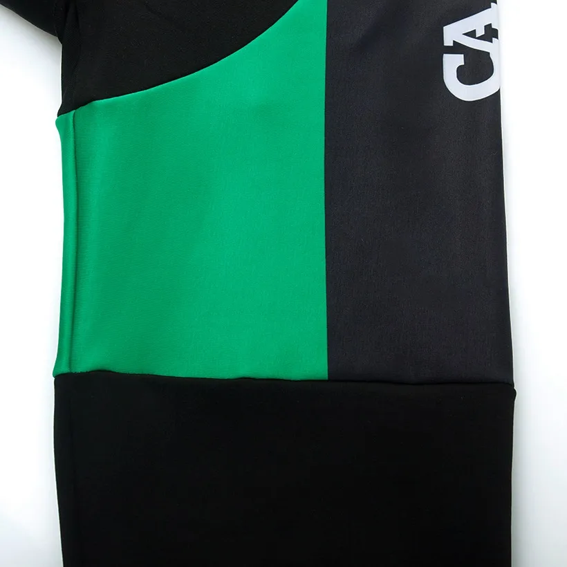 

2021 CAJA Cycling Jerseys Shirts Bike Clothing Pant Men Long Sleeve Winter Team Race Mountain Bike Green Jacket Maillot Wear