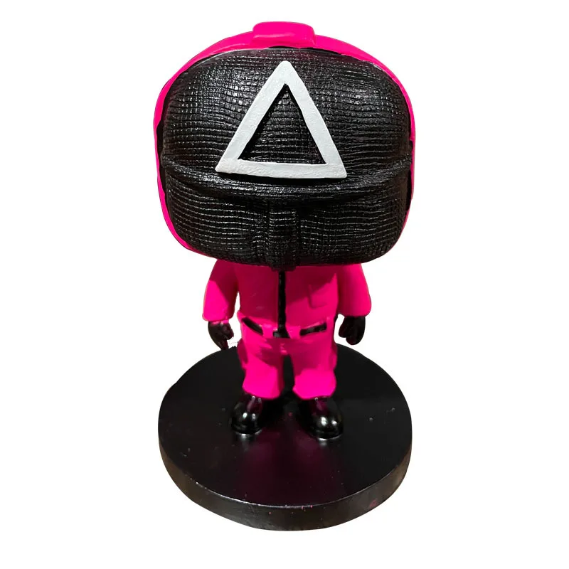 

Squid Game Masked Man Wooden Figure Figure Figure Figure Collection Model Resin Decoration Korean Drama Character Model