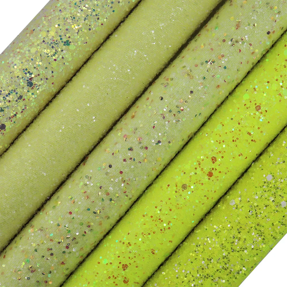 30x134 см рулон однотонная окрашенная блестящая желтая Толстая тонкая ткань из