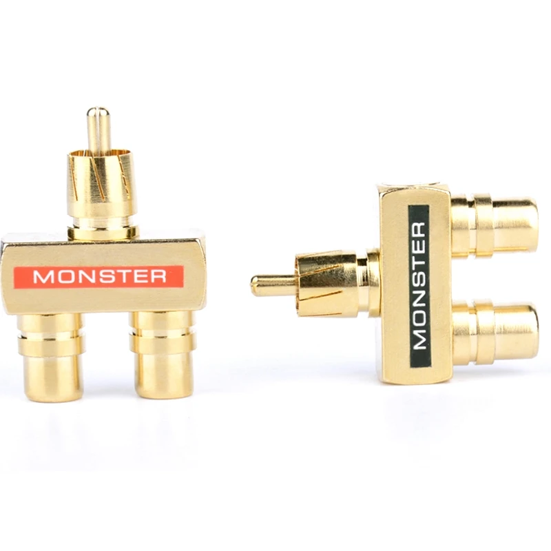 

1 RCA Male To 2 RCA Female Plug Gold Plated Copper AV Audio Adapter