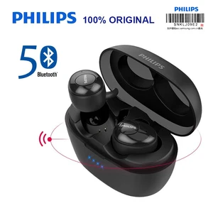 Оригинальные беспроводные наушники-вкладыши PHILIPS SHB2505, Bluetooth 5,0, HiFi, двойной микрофон, Спортивная музыка, поддержка официальной проверки