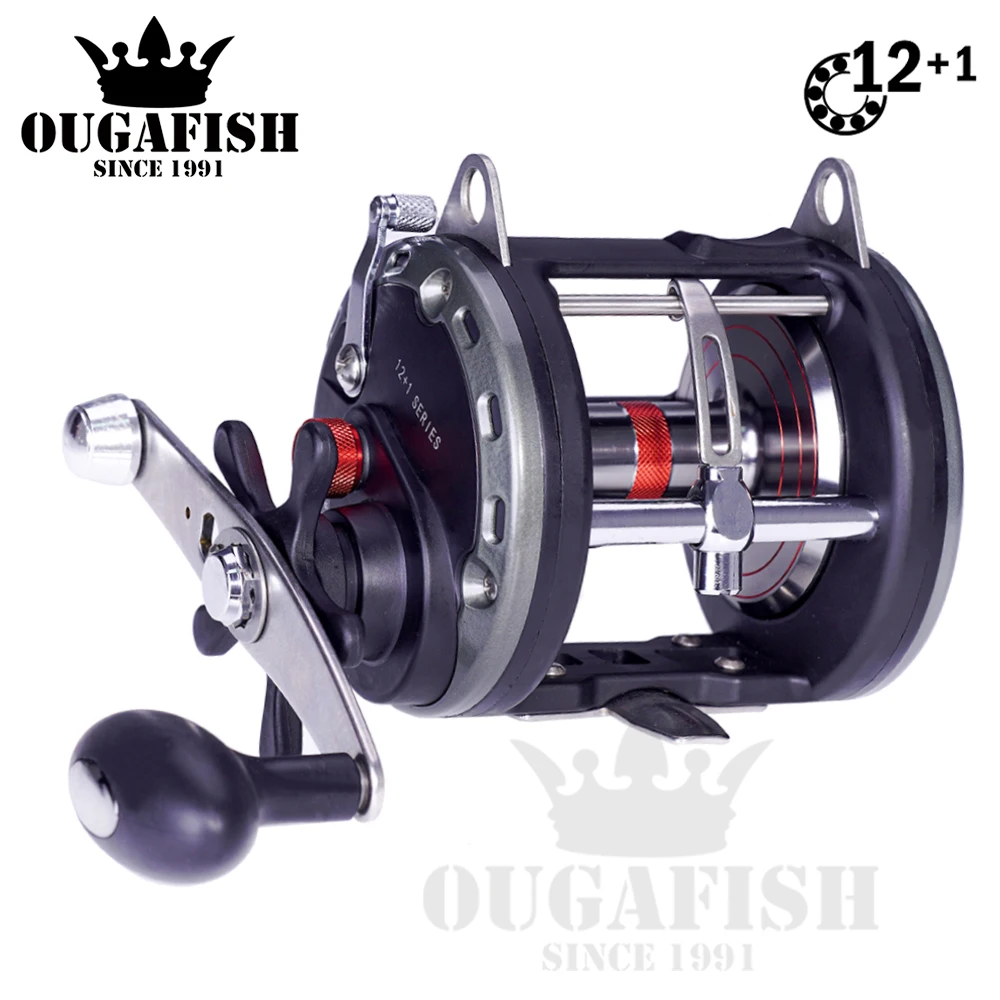 

Baitcasting Reel Jigging Fishing Reel Max Drag 28kg Drum Reel Carp Right Hand Pesca High Gear Ratio Sea Moulinet Peche En Mer