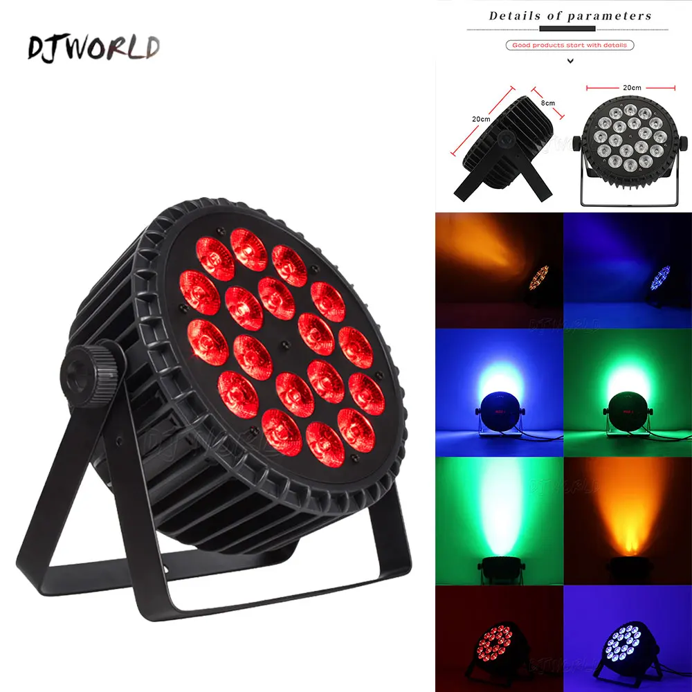 4 шт./лот светодиодная движущаяся голова 18x1 8 Вт/18x12 Вт RGBWA + УФ-свет DMX 512 Управление