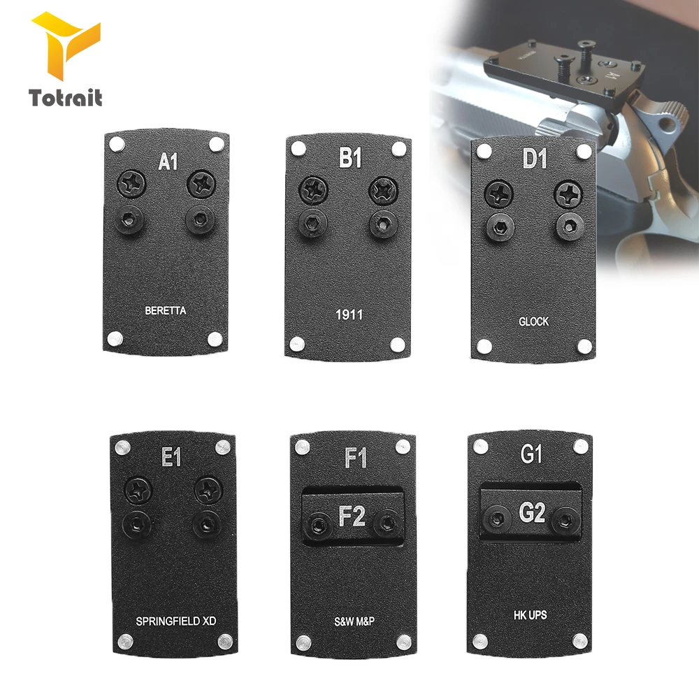 Пластина с креплением для прицела topiston Beretta 92 Glock 17 19 22 1911 HK USP Спрингфилд XD S & W m p