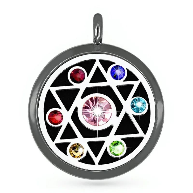 Новое поступление золото/розовое золото/черный 30 мм медальон с духами