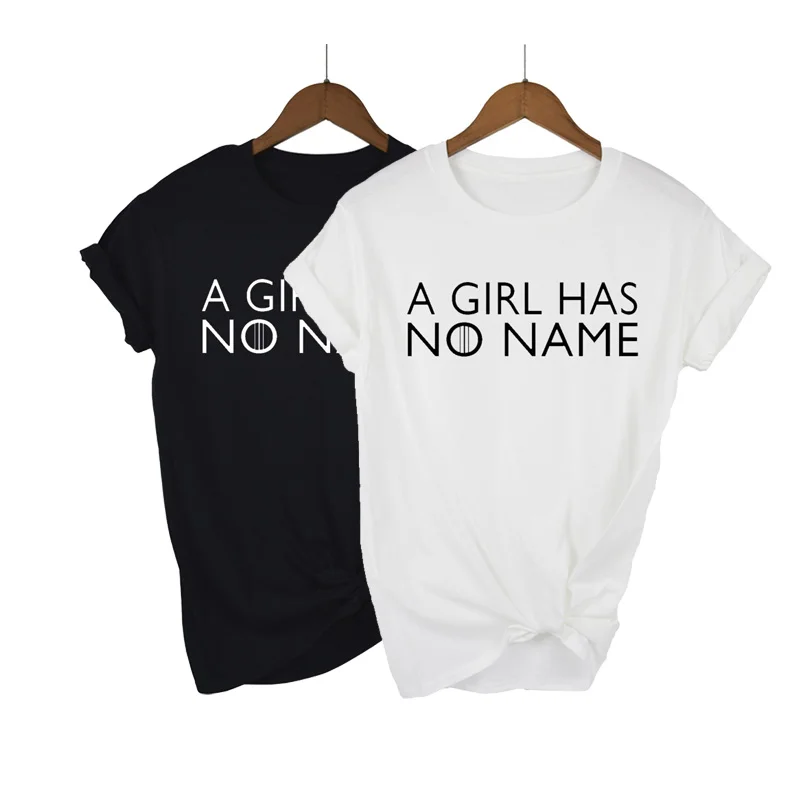 Летние женские футболки 2019 Игра престолов рубашка девушка не имеет имени