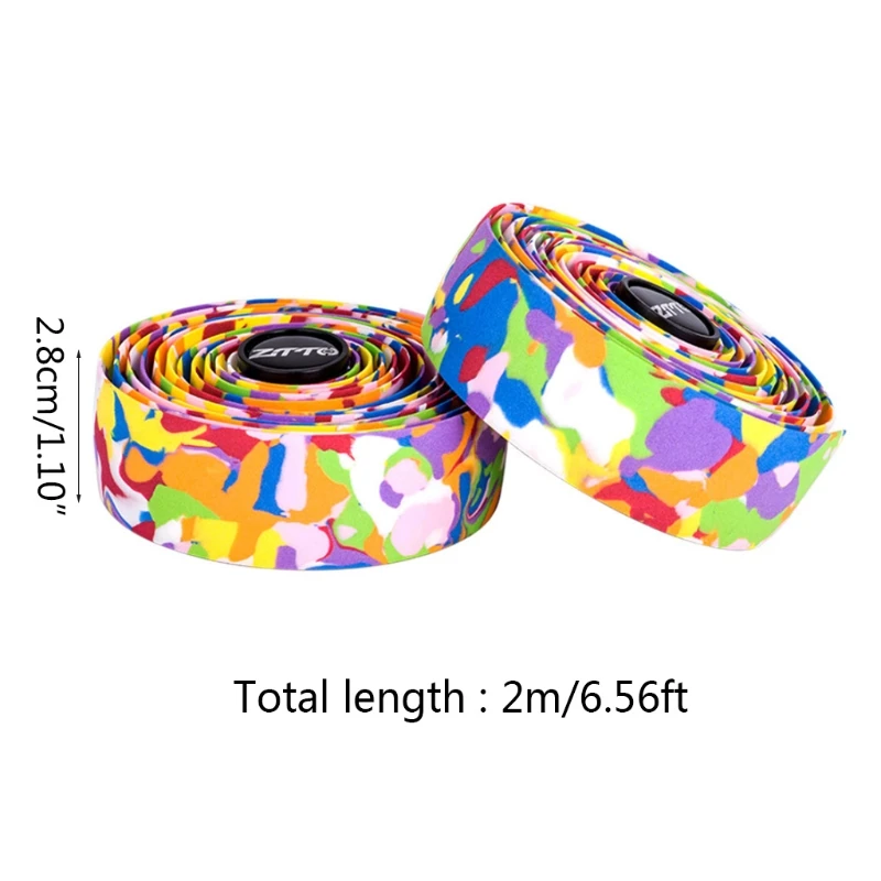 

MTB Road Bike Bicycle Handlebar Tape Camouflage Cycling Handle Belt Straps Wrap 24BD