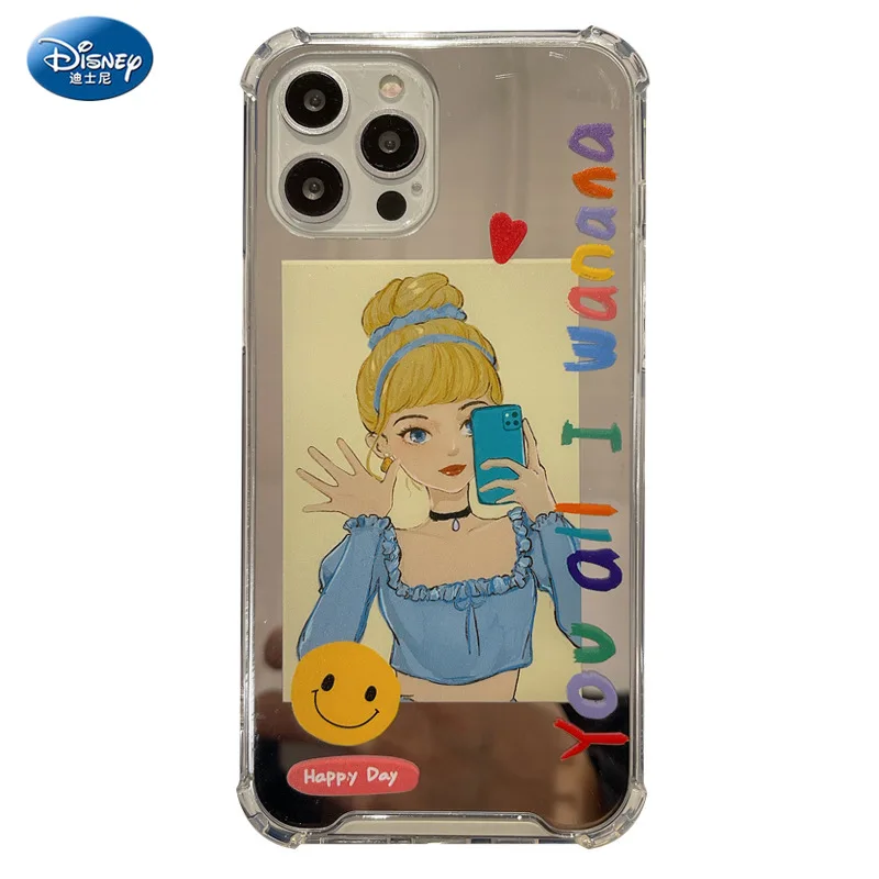 

Чехол силиконовый для IPhone 11 12pro Max SE 2020 с изображением принцессы русалки, Белоснежки, жидкий силиконовый чехол с полным покрытием