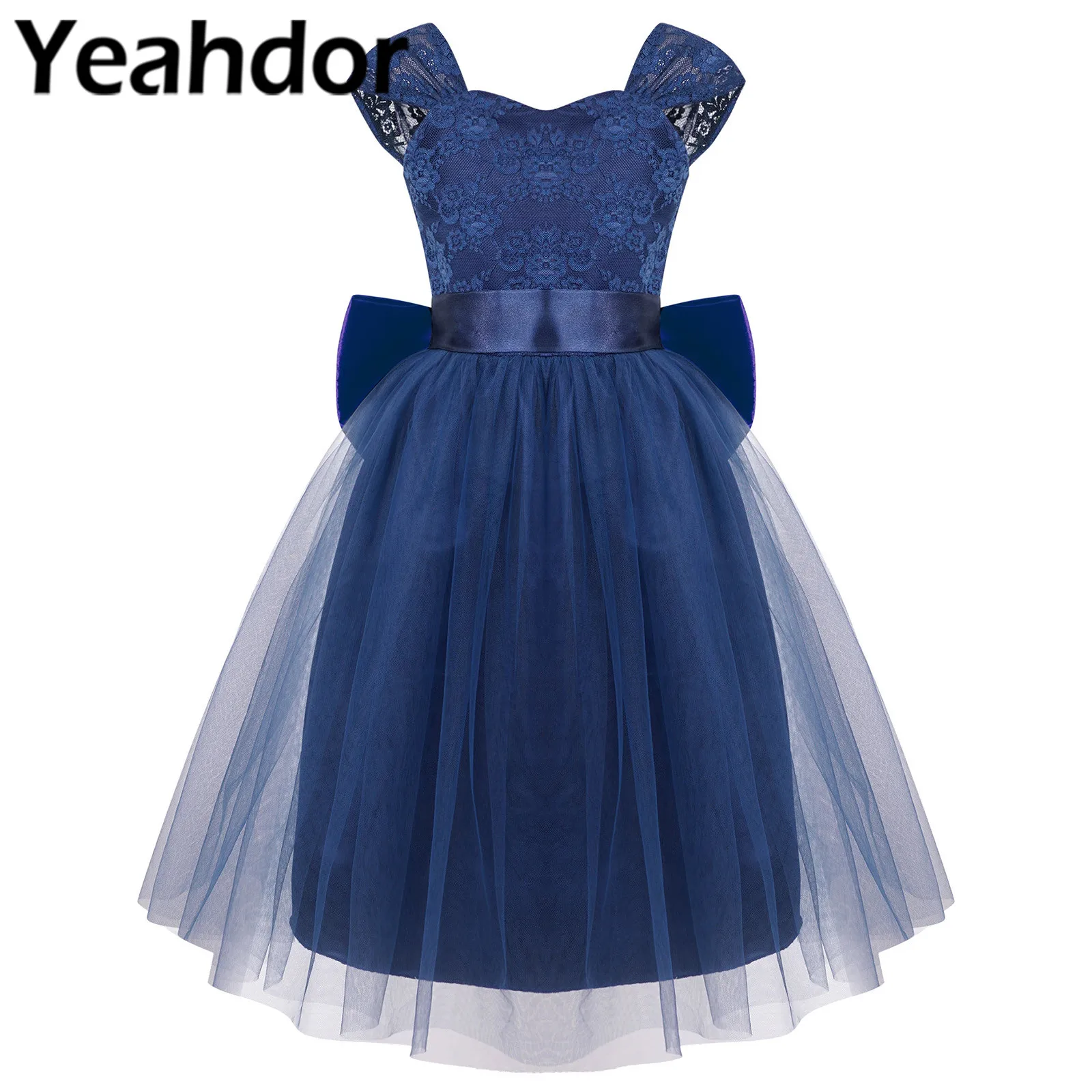 

Kids Dresses for Girls Elegant Flower Girl Dresses Floral Lace Party Princess Dress Wedding Costume Children's Pageant Dress
