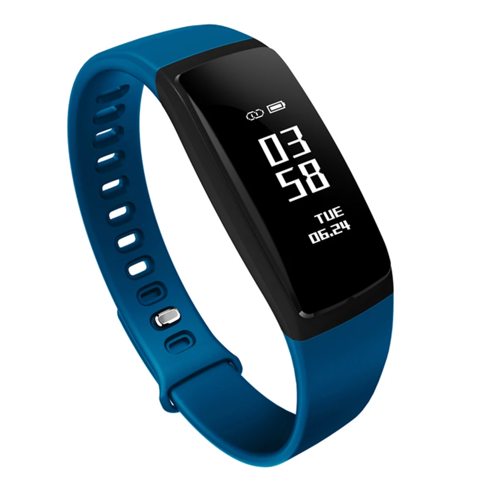 Смарт-браслет V07 с фитнес-трекером пульсометром и тонометром | Электроника