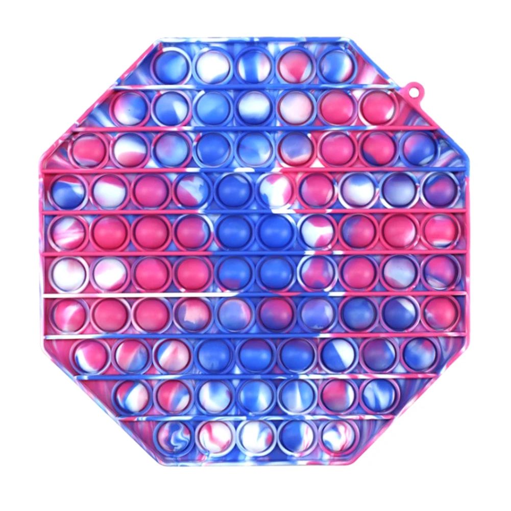 

Rainbow Push Bubble Fidget Toy Squeeze Sensory Stress Reliever Toy for adults and children Friends Desk Game Entertainment Gift