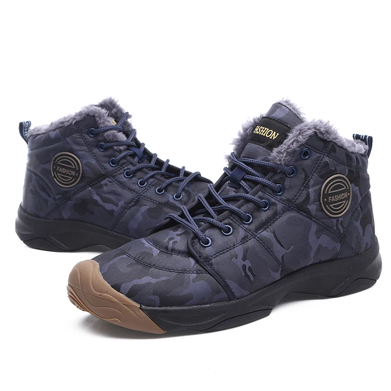 Размеры 36 46 мужские зимние кроссовки ботинки повседневная обувь с мехом плюш