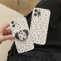 agrotera soft tpu case cover for iphone 7 8 plus x xs xr 11 pro max se 2020 12 black and white dalmatian spotted dog puppy