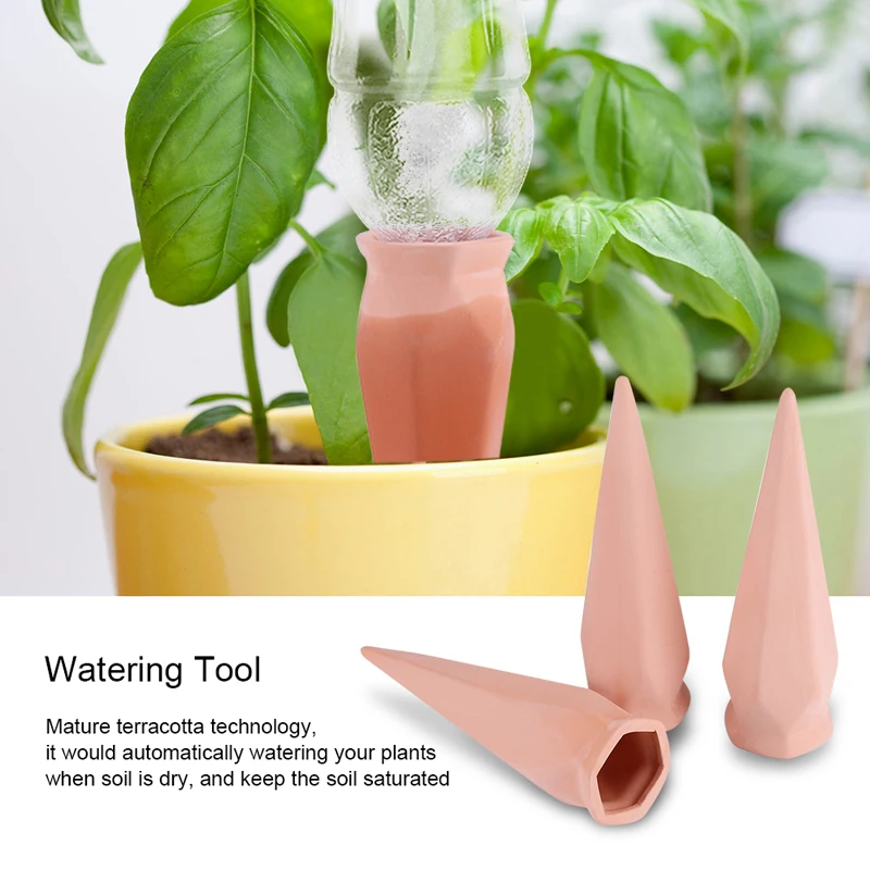 4 шт./лот терракотовые шипы для полива растений отпуска сада капельное орошение