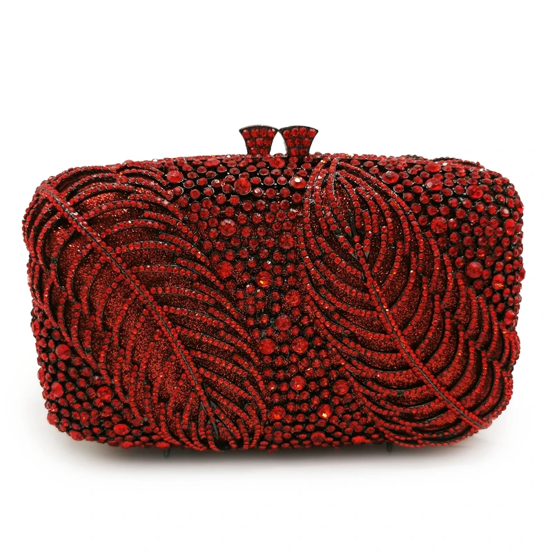 

Luxury New Arrival Rhinestone Clutches Bags Yellow/Blue/Red Crystal Dinner Clutch Purse Fashion Gold Metal Party Purse Mini Bag