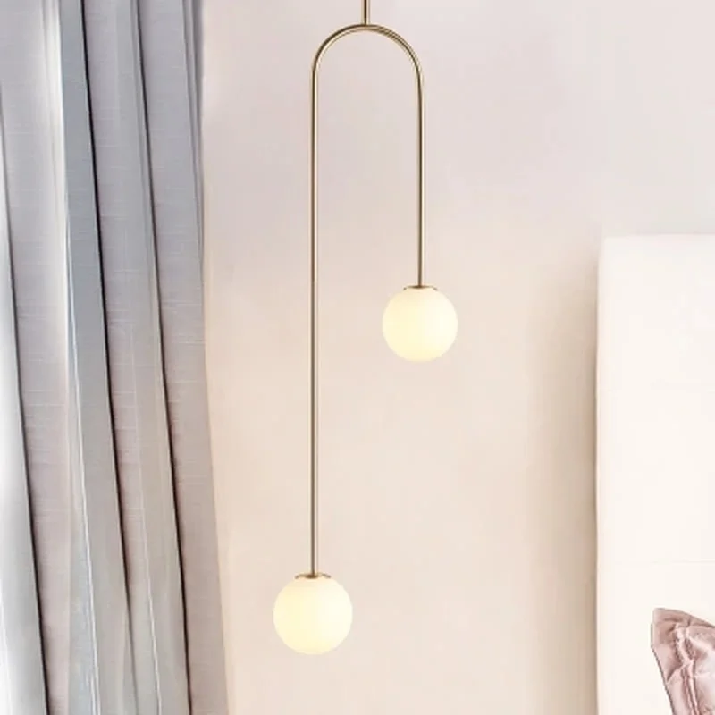 Светодиодная постсовременная Скандинавская дизайнерская лампа с железными