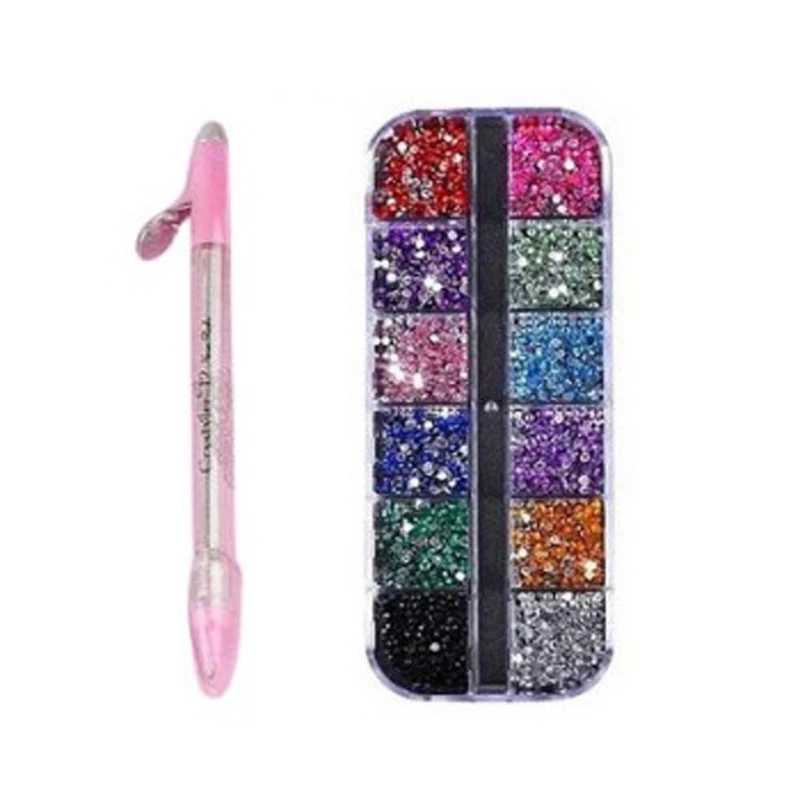 

Ручная точечная ручка для сверления + 600 кристаллов для сверления, 1 комплект для алмазной живописи, аксессуары для вышивки крестиком, набор ...