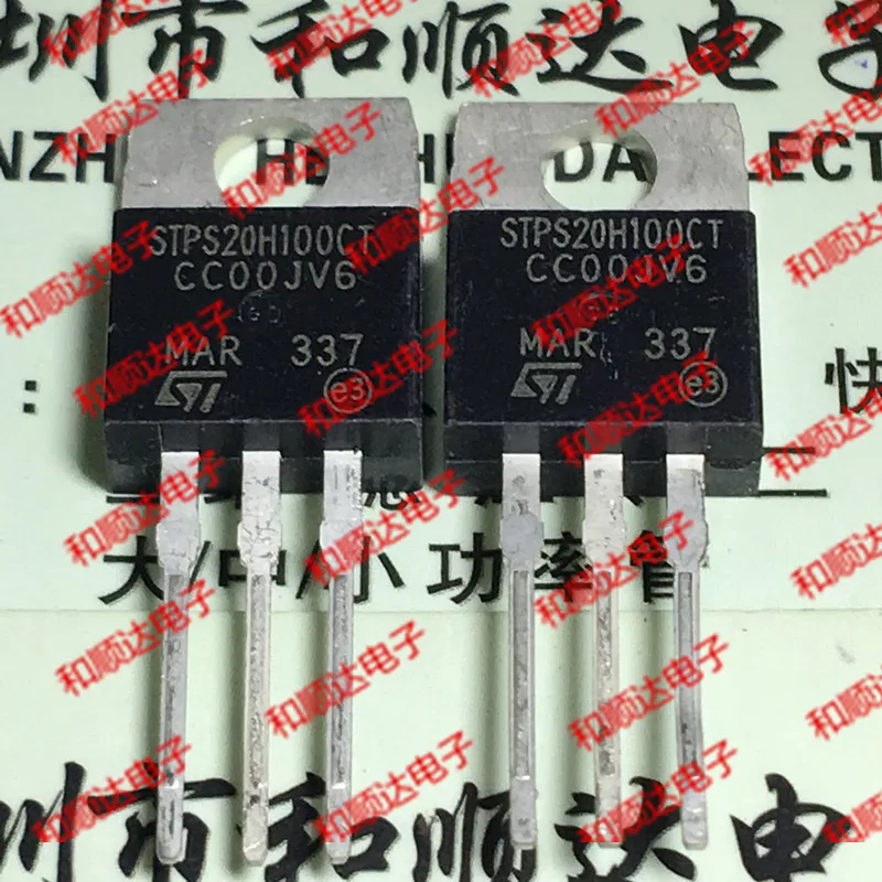 

10pcs/lot STPS20H100CT TO-220 Fast 100V 20A