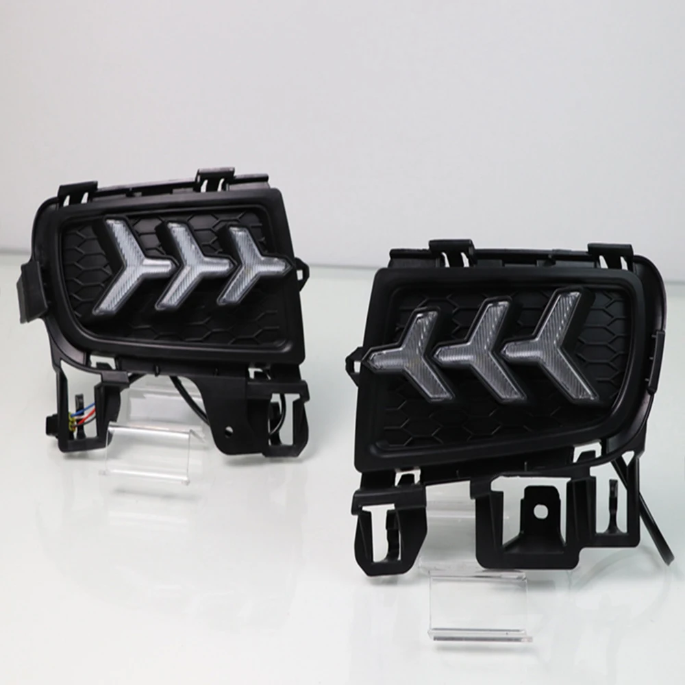 2pcs For Mazda 6 Mazda6 2006 2007 2008 2009 LED DRL Daytime Running Light Daylight Waterproof with yellow Signal | Автомобили и