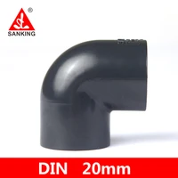 sanking pvc 20mm elbow 90 degree elbow pvc fittings joint water household tap water supply adapter pipes aquarium pipe connector