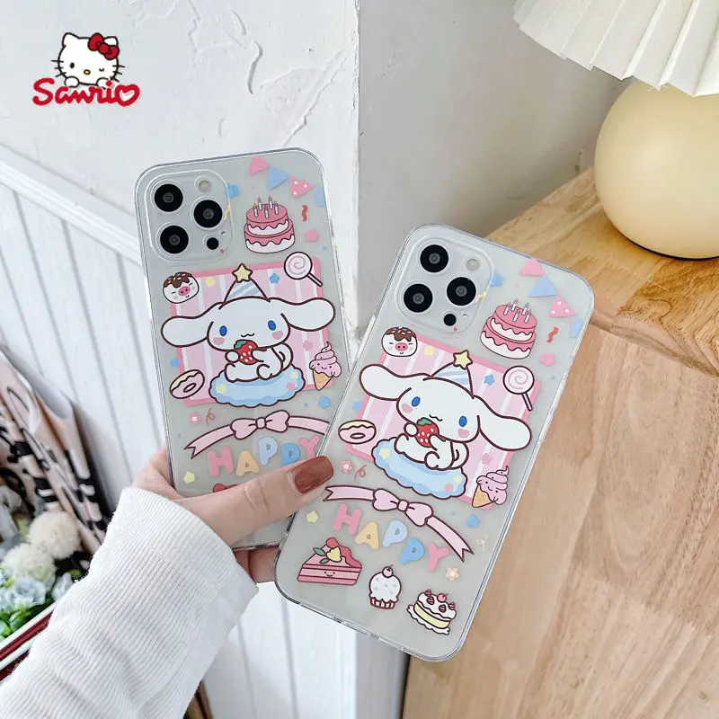 

Sanrio Hello Kitty Cartoon Phone Case for iPhone12 12Pro 12Promax 11 Pro 11Promax Mini X XS MAX XR 7 8 Plus Back Cover Cover