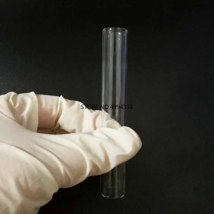 

100pcs/lot 15x100mm Transparent Glass Flat Bottom Test Tubes for School/Laboratory Glassware