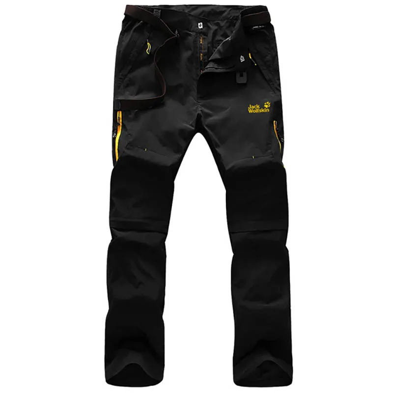 Летние мужские быстросохнущие брюки тонкие дышащие для улицы 2 в 1 съемные