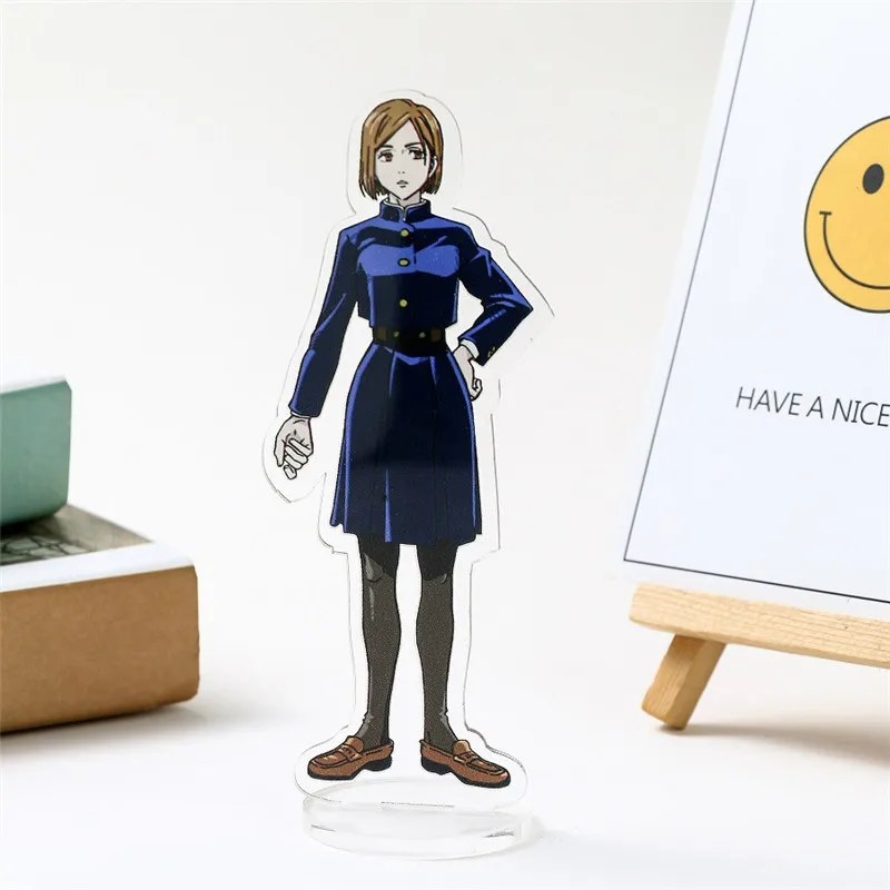 

Anime Jujutsu Kaisen Yuji Itadori Fushiguro Megumi Gojo Satoru Acrylic Figure Stand Model Plate Desk Decor 15cm Collection Gifts