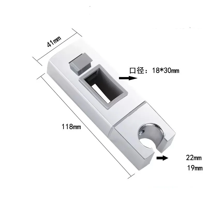 

Shower Head Holders Chrome ABS Square Bathroom Shower Bracket Rack Slide Bar Bathroom Faucets Shower Accessories