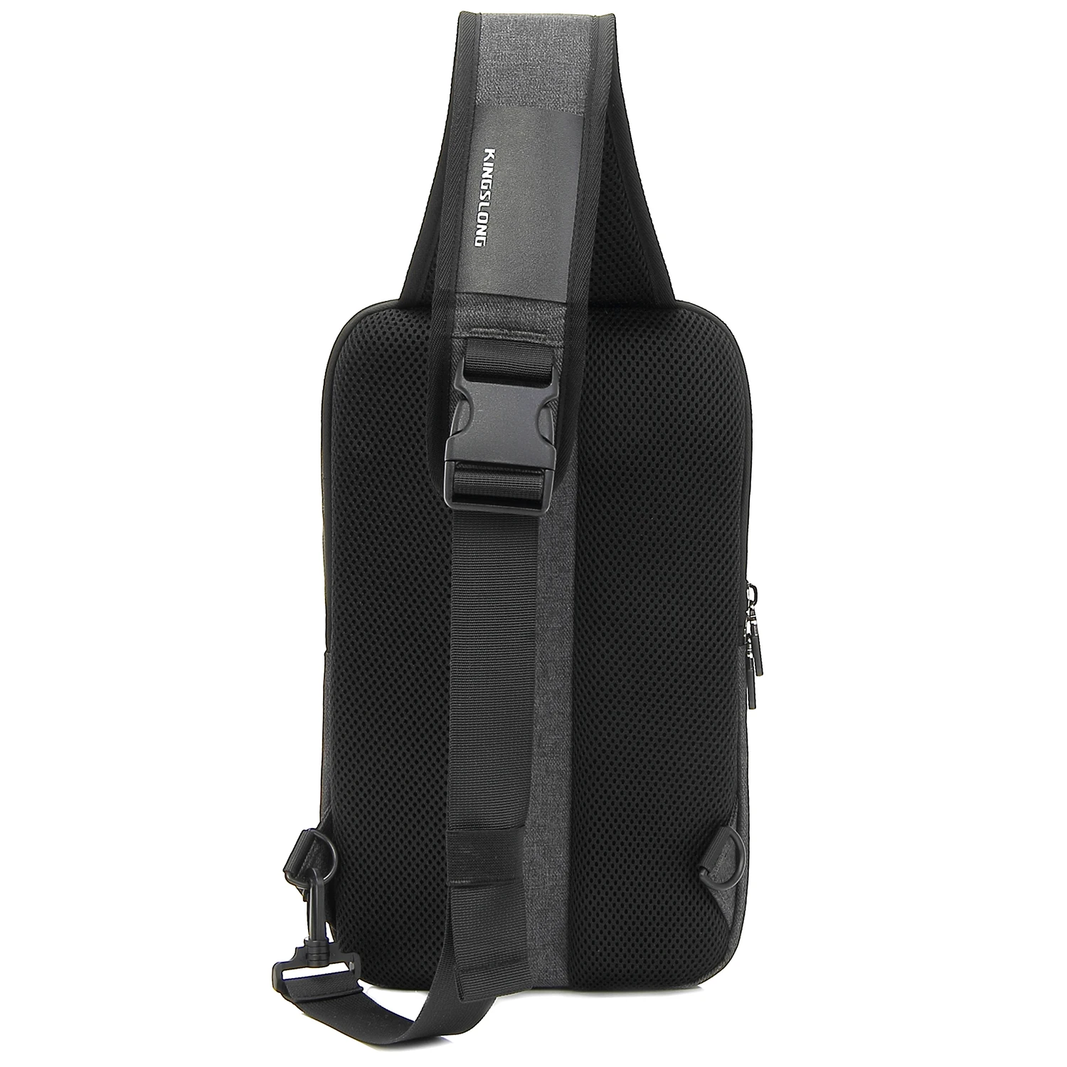 sling bag Fashion black bags with usa charge chest bag light weight daypack outdoors daily bags fit in 9.8 inch ipad By KSL