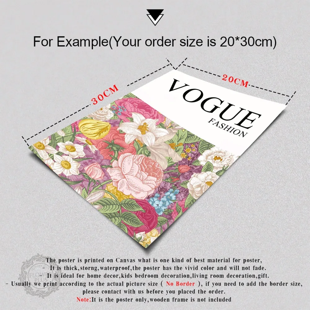 

Logo Rose Peony Flower Wall Art Canvas Painting Nordic Posters And Prints Watercolor Wall Pictures For Living Room Wall Decor