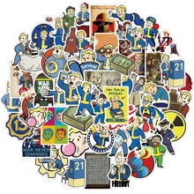 10/30/50PCS Fallout Game Cartoon Stickers Laptop DIY Guitar Luggage Fridge Skateboard Waterproof Graffiti Sticker Decal Kid Toys