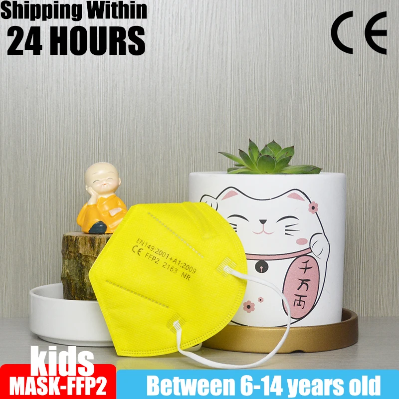 

10-50 шт. дети Mascarillas ffp2mask многоразовые 5ply фильтр масок для детей Защитный Earloops маска маски ffpp2 Mascarillas детей