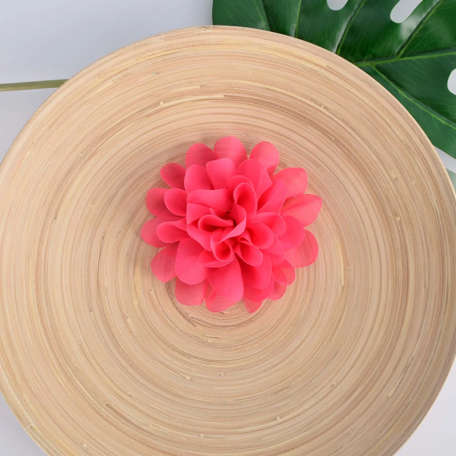10pcs/lot 10cm Chiffon Flowers DIY Hairband Accessories Without Clips Handmade Fabric Flower Woman Wedding Wristband Accessory | Дом и сад