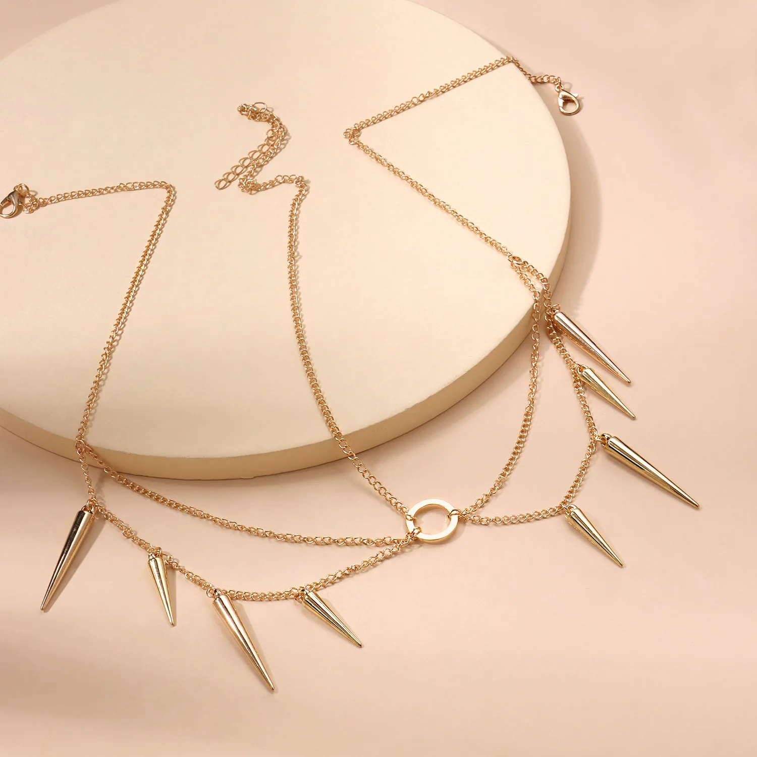 FUN-BEAUTY New Head Chain Fashion Simple Luxury Metal Circle Personality Multi-layer Trend Women's Hair Accessories | Украшения и