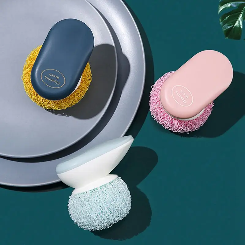 

JW-Kitchen Cleaning Ball Washing Po Dishwashing Brush Household Cleaning Brush Replaceable Cleaning Ball