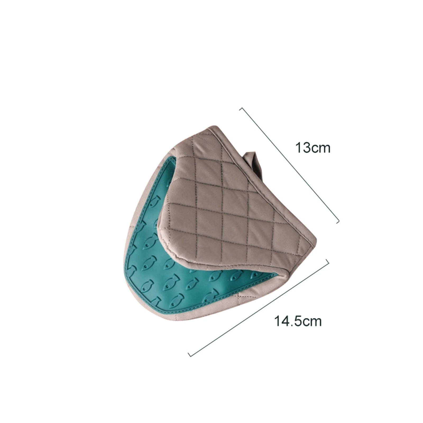

New Kitchen Oven Silicone Gloves Microwave Glove BBQ Heat-Resistant Printed Pot Rack Cooking Food Baking Hand Protector