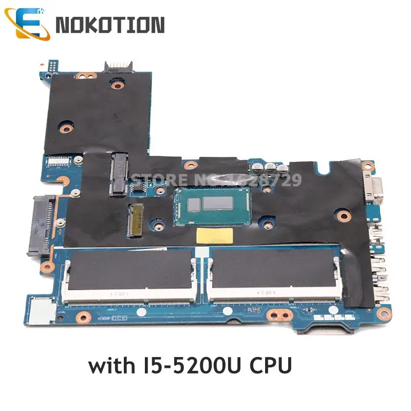 

NOKOTION laptop motherboard For HP 430 G2 798061-001 798061-501 798061-601 ZMP30 LA-B171P SR23Y I5-5200U CPU full test