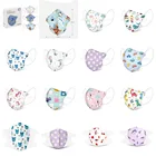 Маски одноразовые для детей, 4 слоя, пылезащитные, с мультяшным медведем, дельфином, 20 шт.10 шт.1 шт.