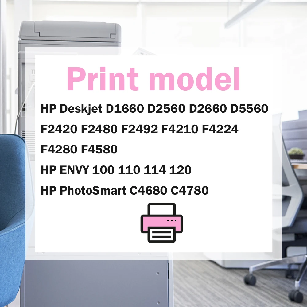 Чернильный картридж совместимый с Afotrunat 300XL сменный для HP 300 принтеров Deskjet D1660 D2560