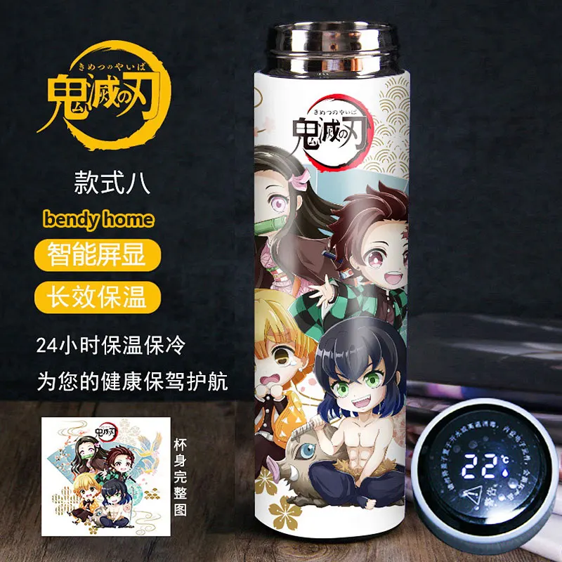 

Demon Slayer Cosplay Kimetsu No Yaiba Cosplay Stainless Steel Double-Wall Thermos Cup with Intelligent Display Temperature Gift
