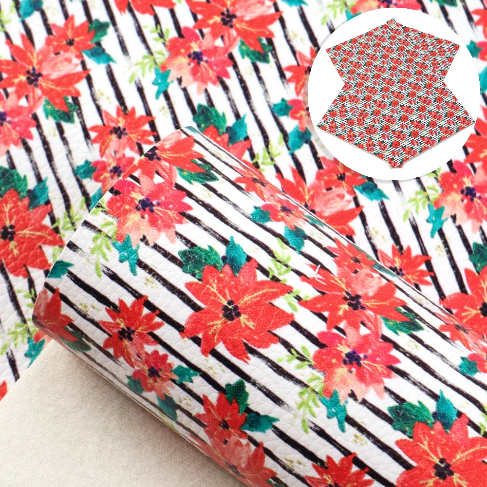 Дэвид Энджи 20*33 см цветок с принтом радуги Искусственная кожа лист из натуральной